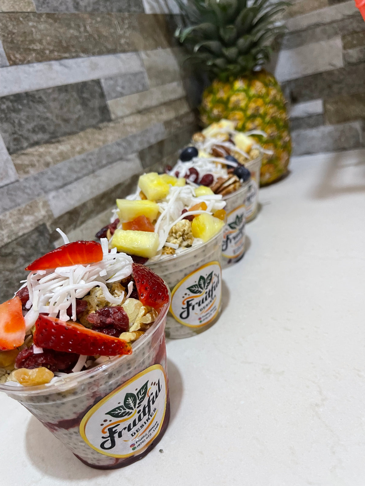 Caramel Chai Seed Pudding Parfait- 450 calories