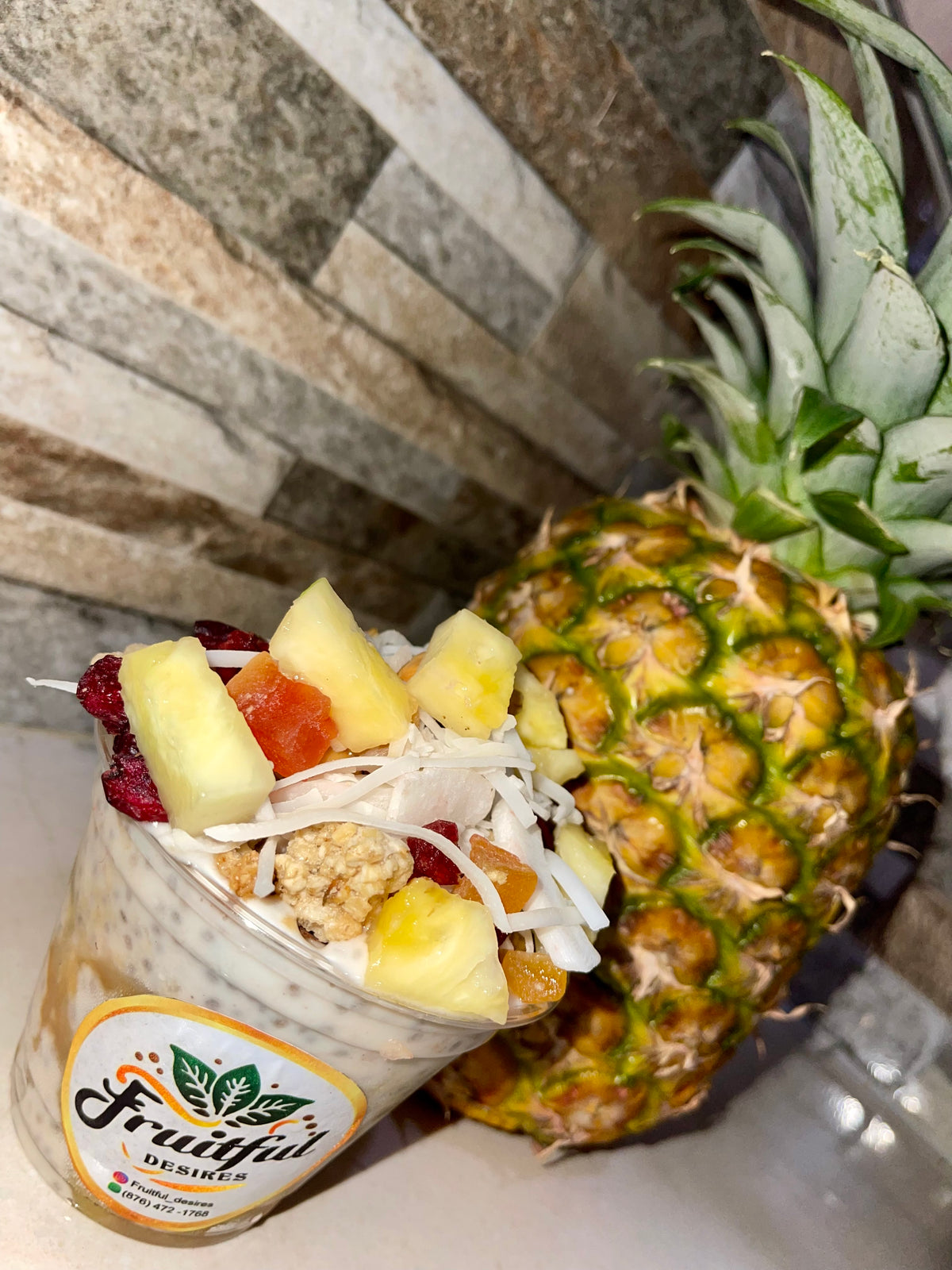 Caramel Chai Seed Pudding Parfait- 450 calories