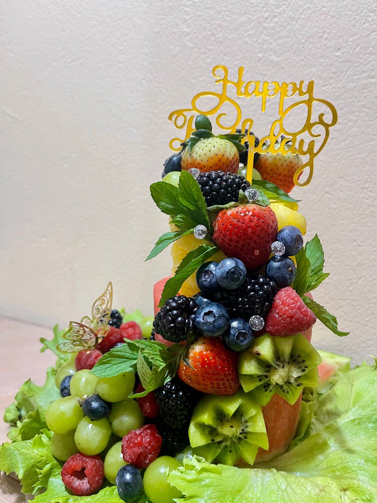 Blissful Fruit Cake 🍓🍍🍉🥝🍇🫐