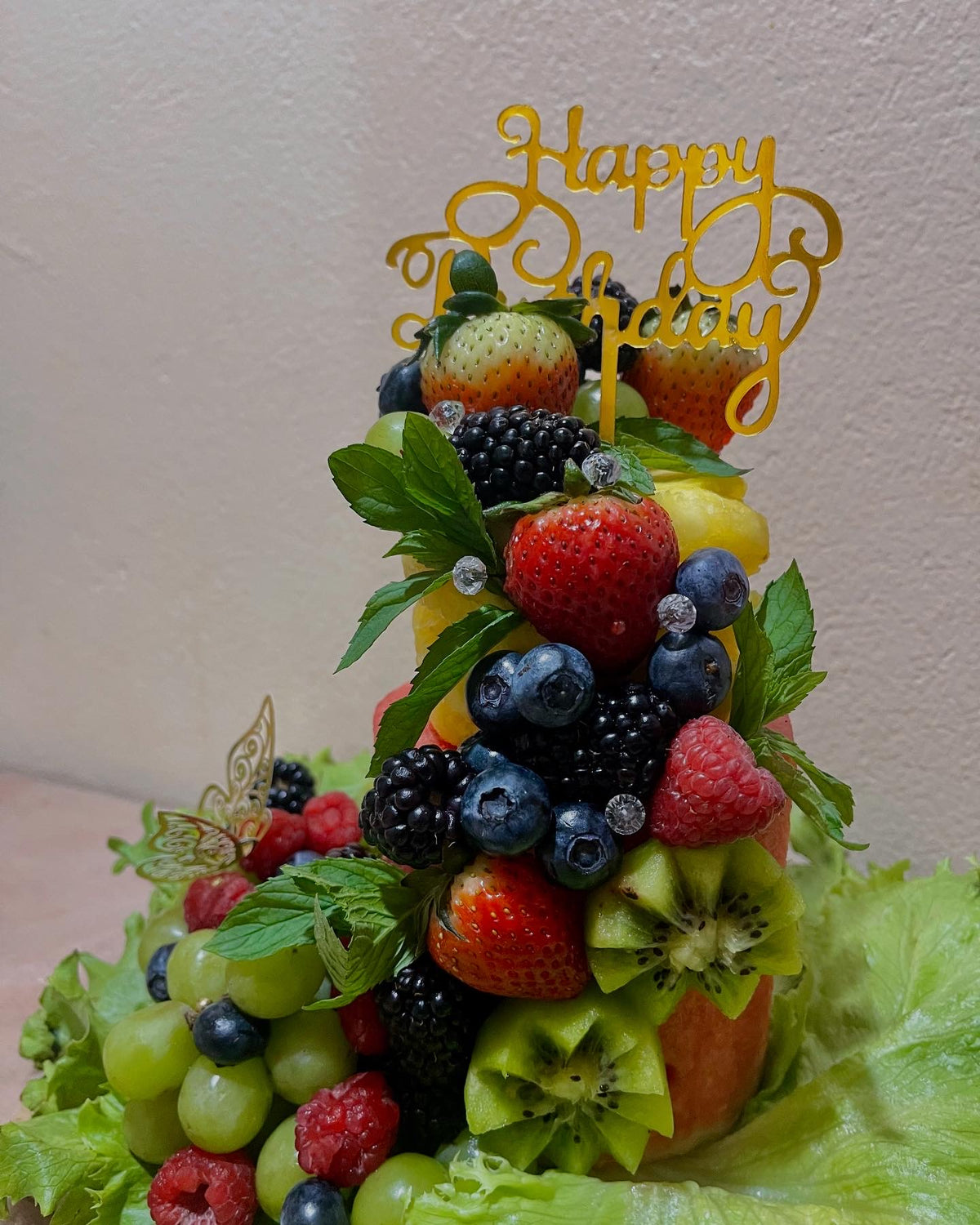 Blissful Fruit Cake 🍓🍍🍉🥝🍇🫐
