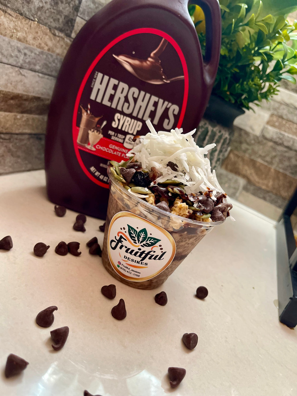 Caramel Chai Seed Pudding Parfait- 450 calories