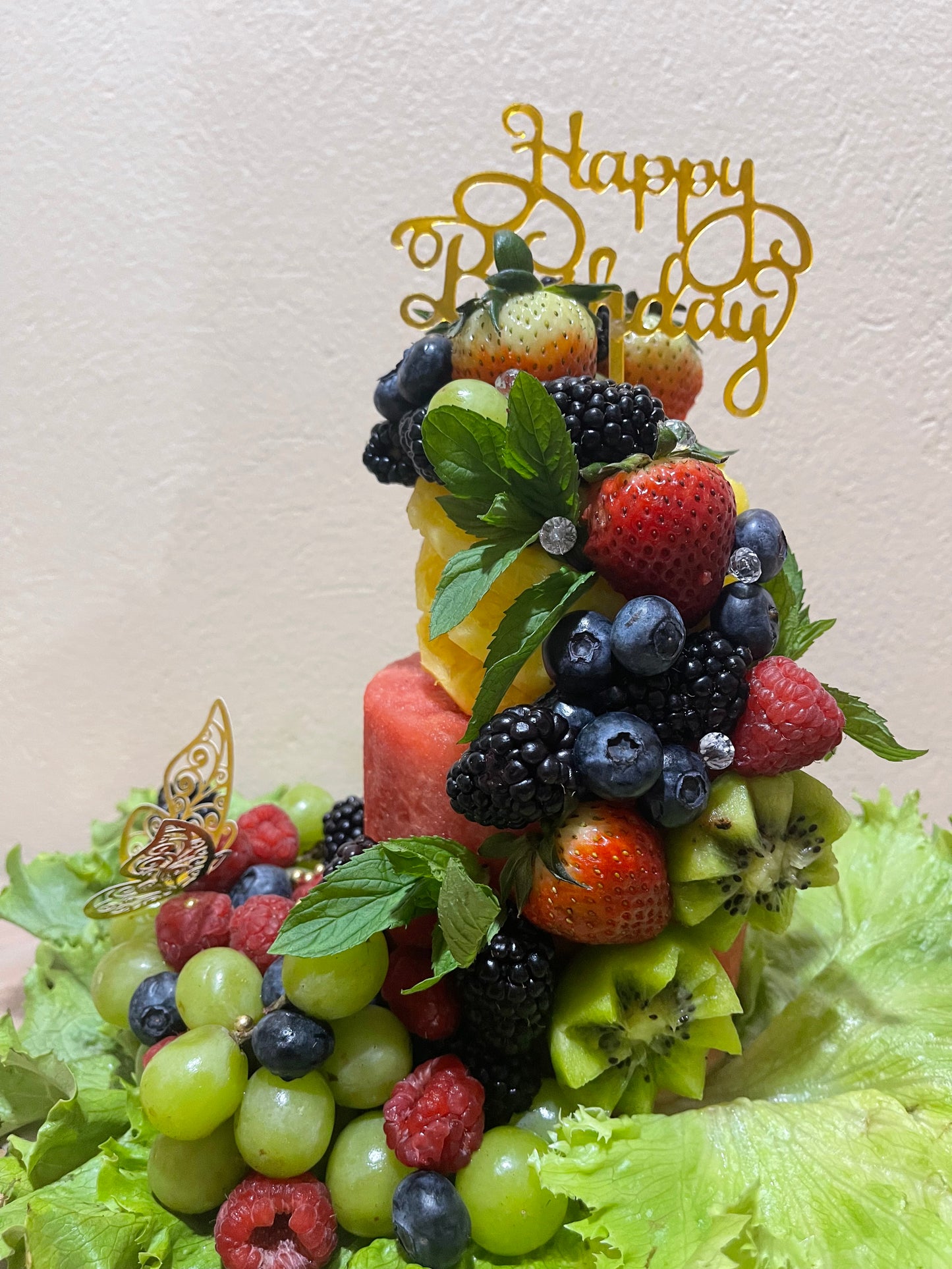 Blissful Fruit Cake 🍓🍍🍉🥝🍇🫐
